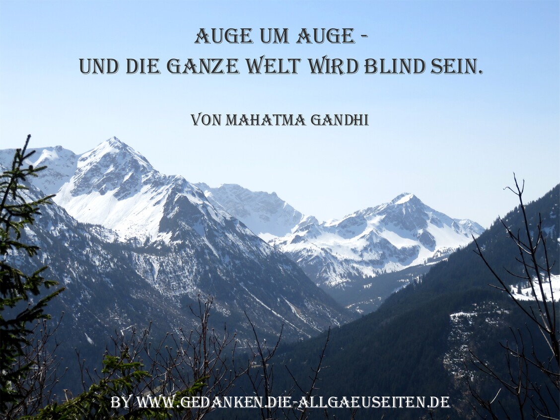 Auge um Auge ... Auge um Auge ...