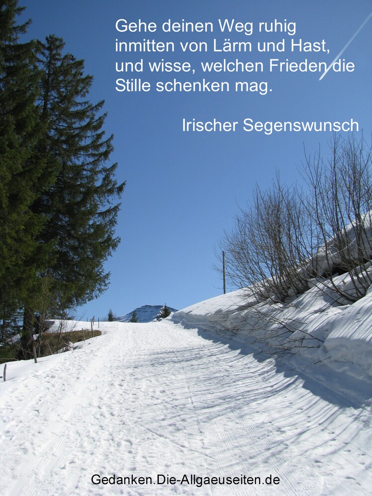 Gehe Deinen Weg ruhig