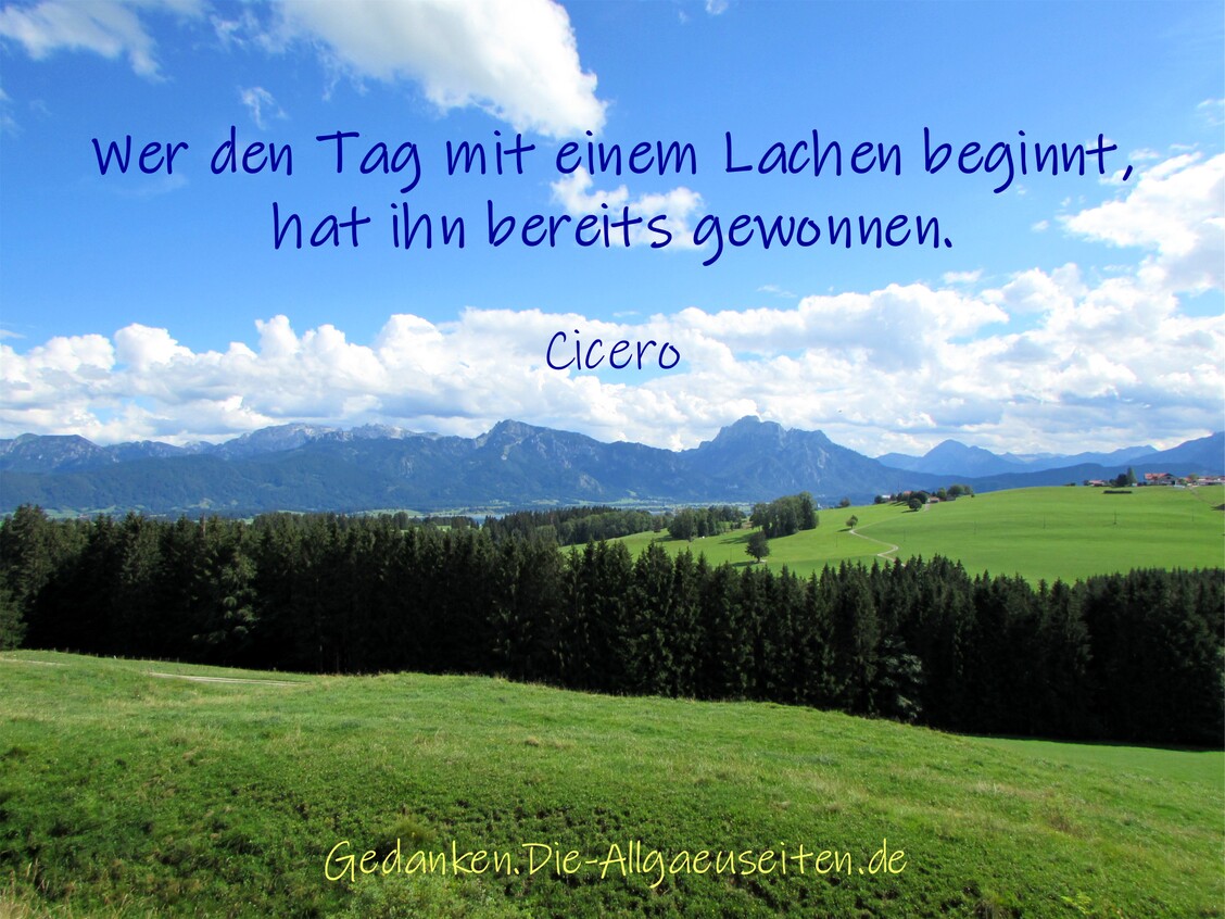 Wer den Tag mit einem Lachen beginnt ...
