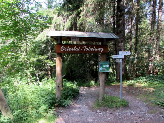 Eingang zum Ostertal-Tobel im Oberallgäu