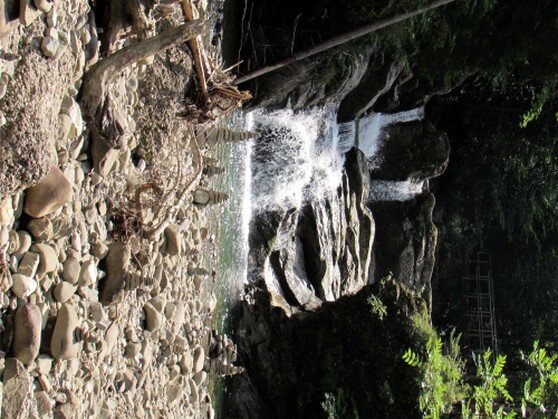 Wasserfall im Ostertal-Tobel bei Gunzesried im Oberallgäu