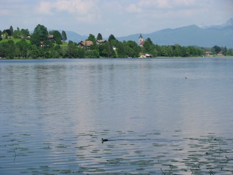 Der Ort Weißensee am Weißensee