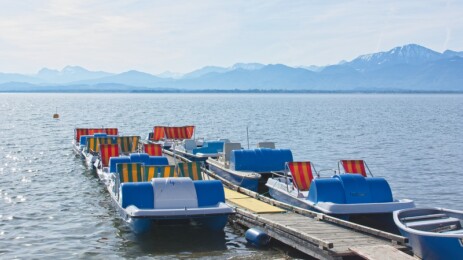 Tretboot fahren